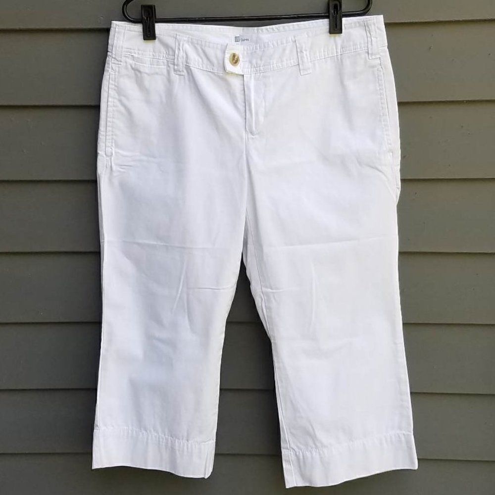 GAP Factory White Cropped Women's Capris